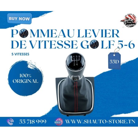 Pommeau de levier de vitesse VW Golf 5 & 6 – 5 vitesses | Original