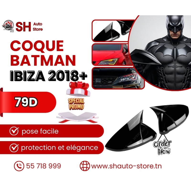 Cache retroviseur batman Seat Ibiza