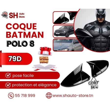 Cache retroviseur batman polo 8