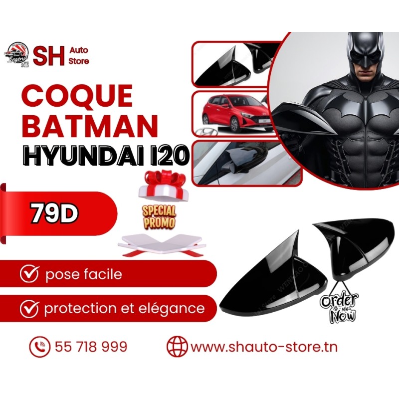 cache retroviseur batman hyundai i20