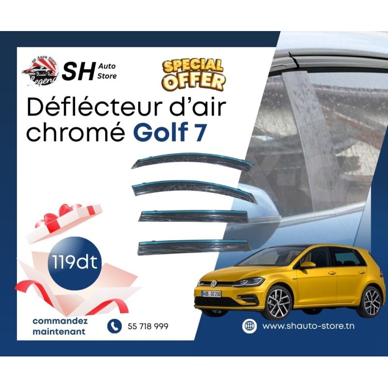 Déflecteur d'air chromé Golf 7