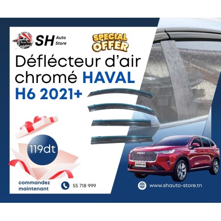 déflecteur d'air chromé Haval H6 2021+