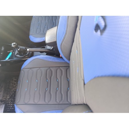 housse prestige confort noir bleu