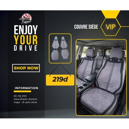 Couvre siége VIP gris
