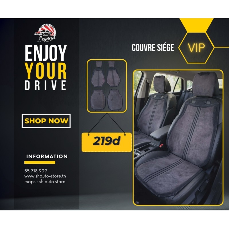 Couvre siége VIP noir