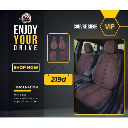 Couvre siége VIP marron