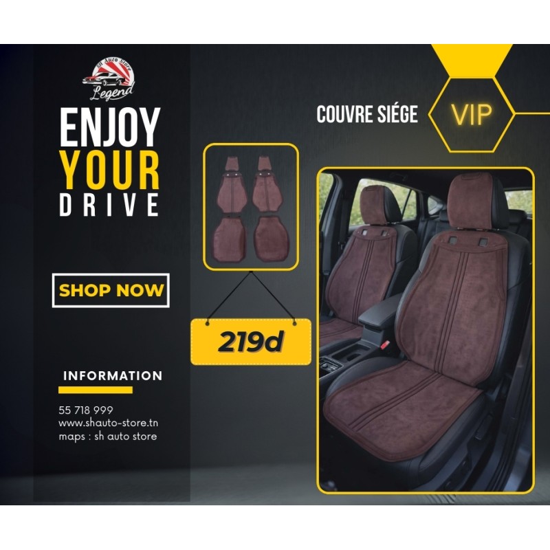 Couvre siége VIP marron