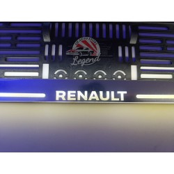Support plaque RENAULT lumineux Led